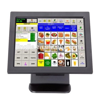 15'' POS touch Monitor JJ-1500, touch screen pos monitor